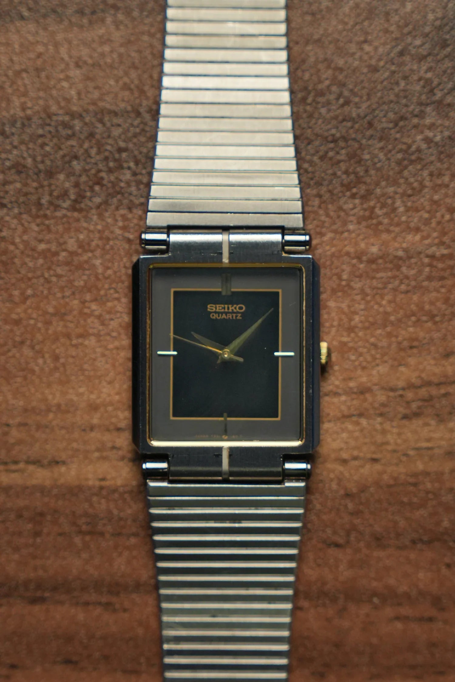 SEIKO Vintage Quartz Watch 7321-5680 Square Face Classic Design Untested