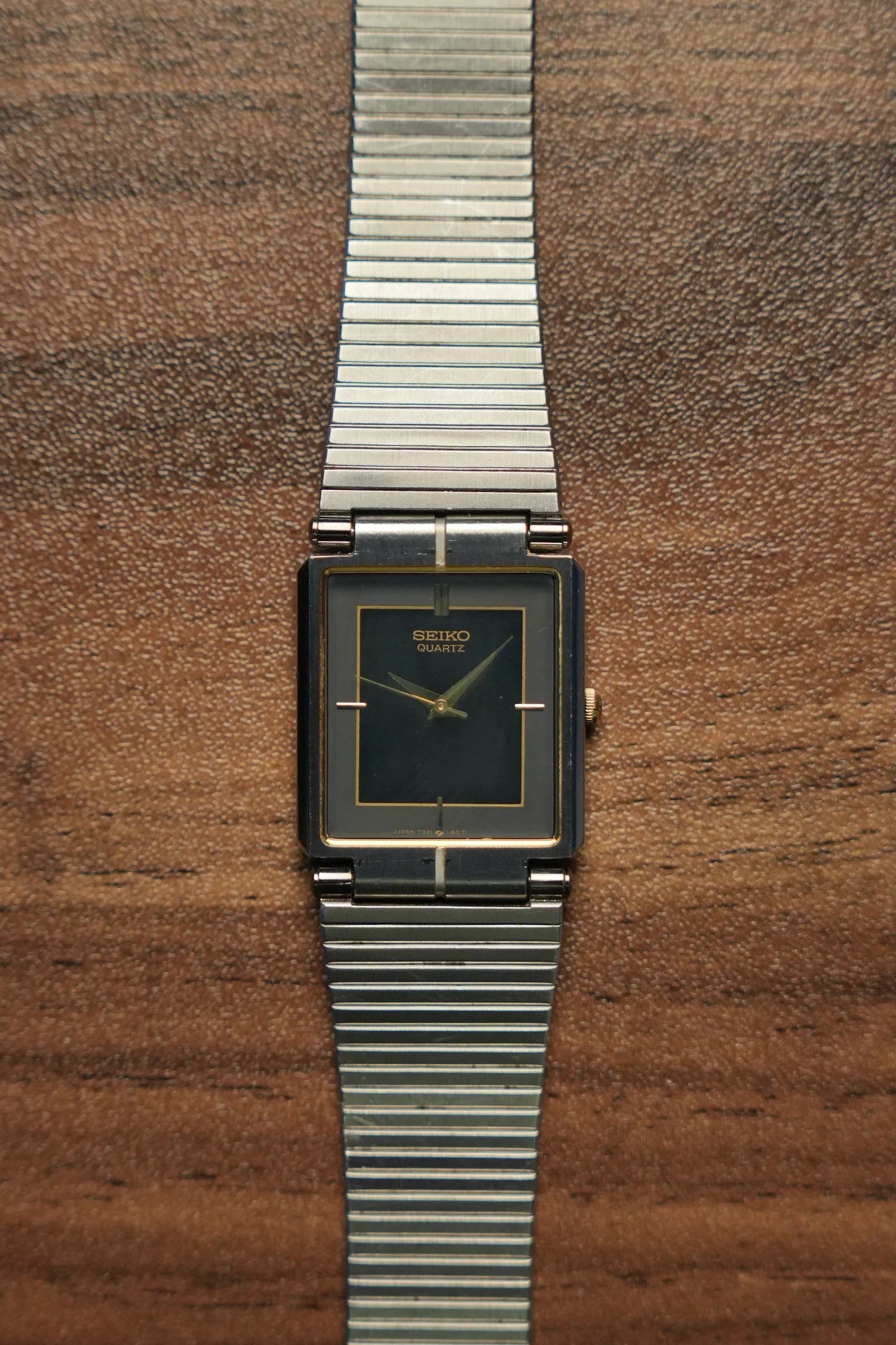SEIKO Vintage Quartz Watch 7321-5680 Square Face Classic Design Untested