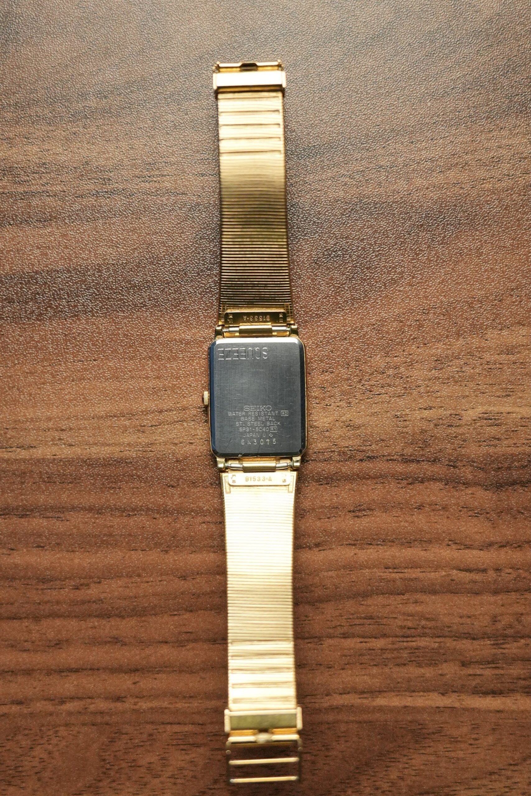 SEIKO 5P31-5C40 Galaxy Quartz 1986 Short Band for Ladies