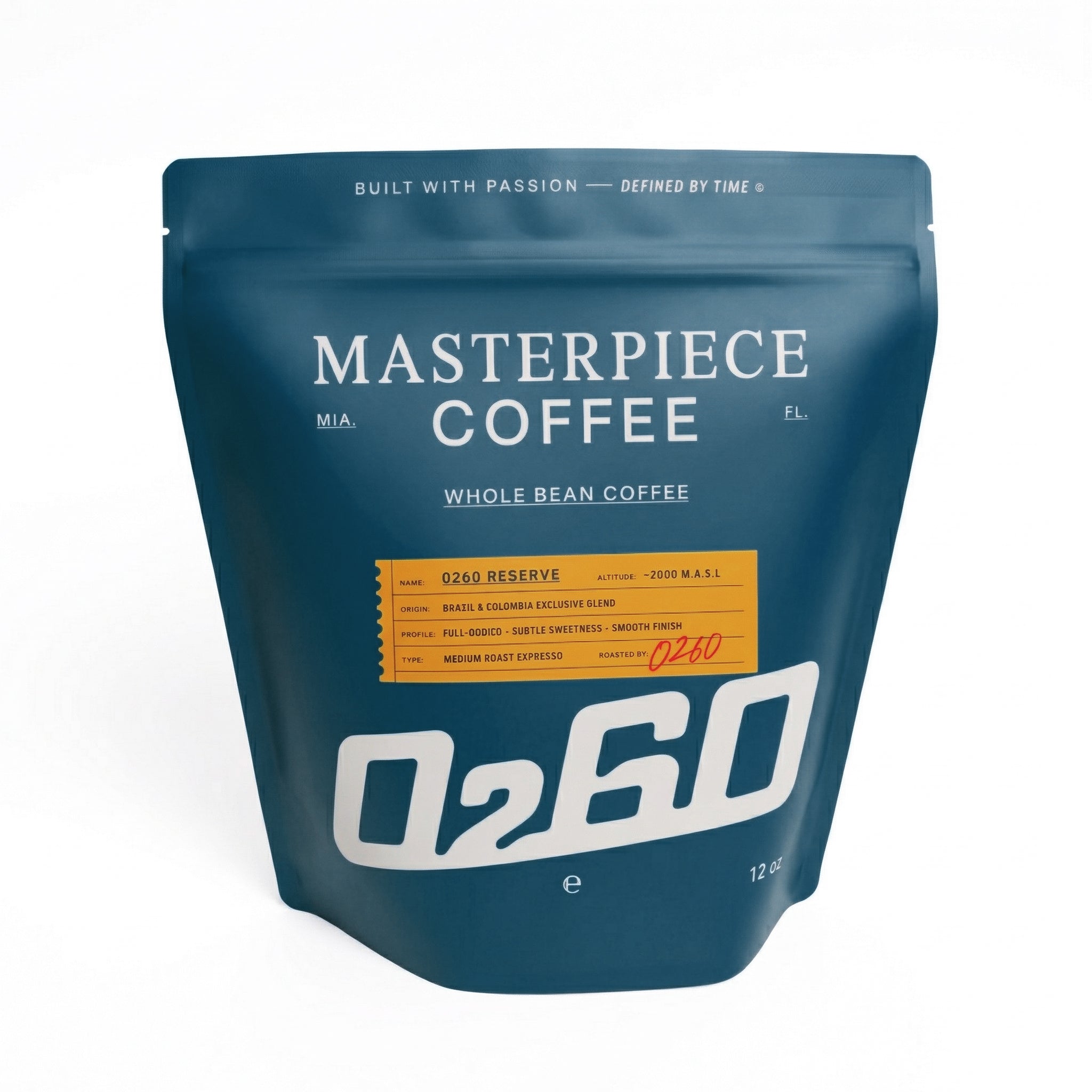 0260 Reserve Whole Bean Coffee (12 oz / Brazil & Colombia Blend)