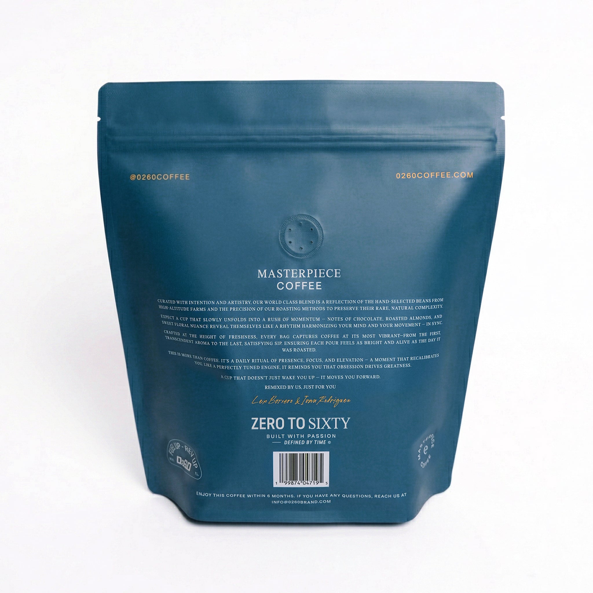 0260 Reserve Whole Bean Coffee (12 oz / Brazil & Colombia Blend)