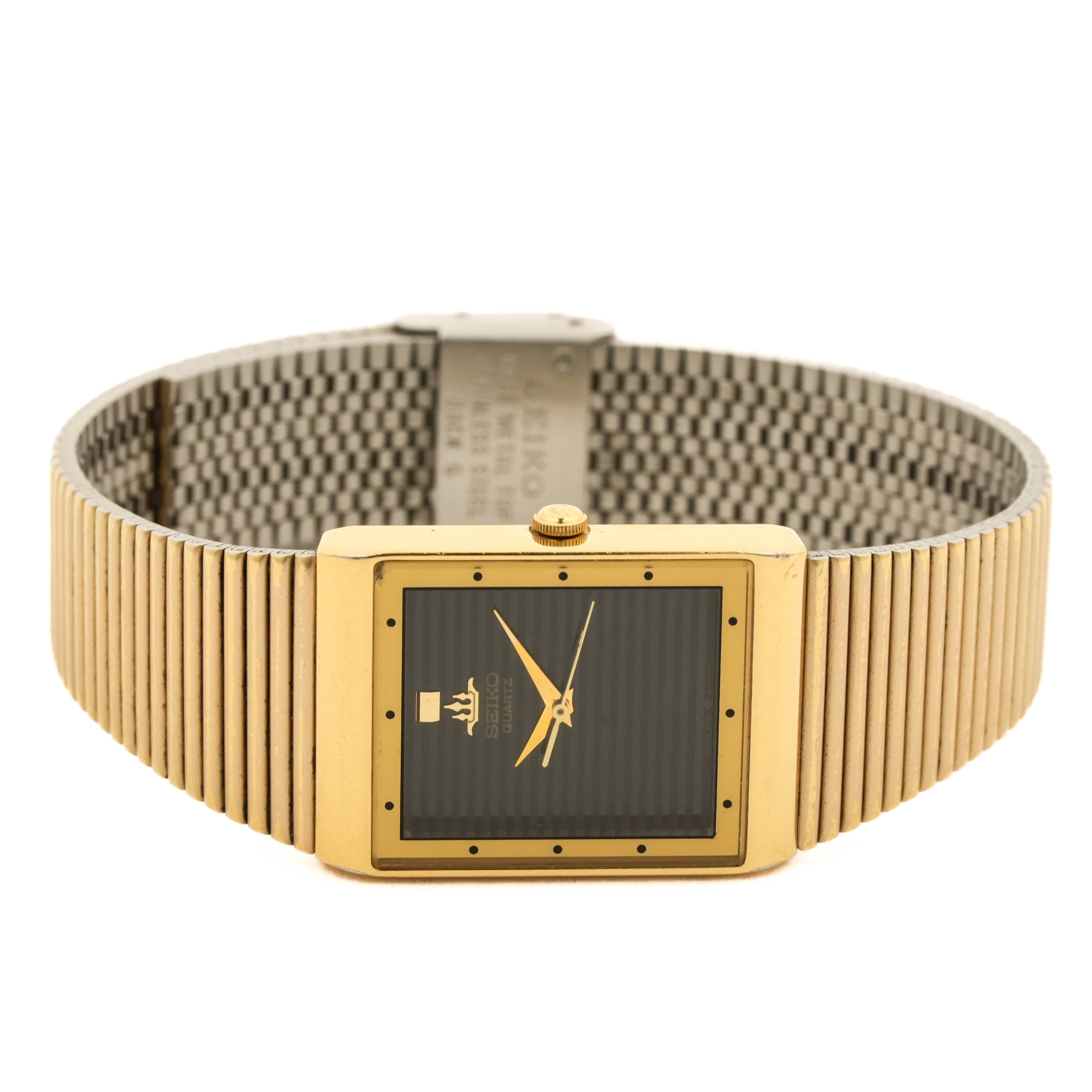 1988 Seiko Galaxy “Grill Master” Black Ribbed Dial Tank 5Y91-5020