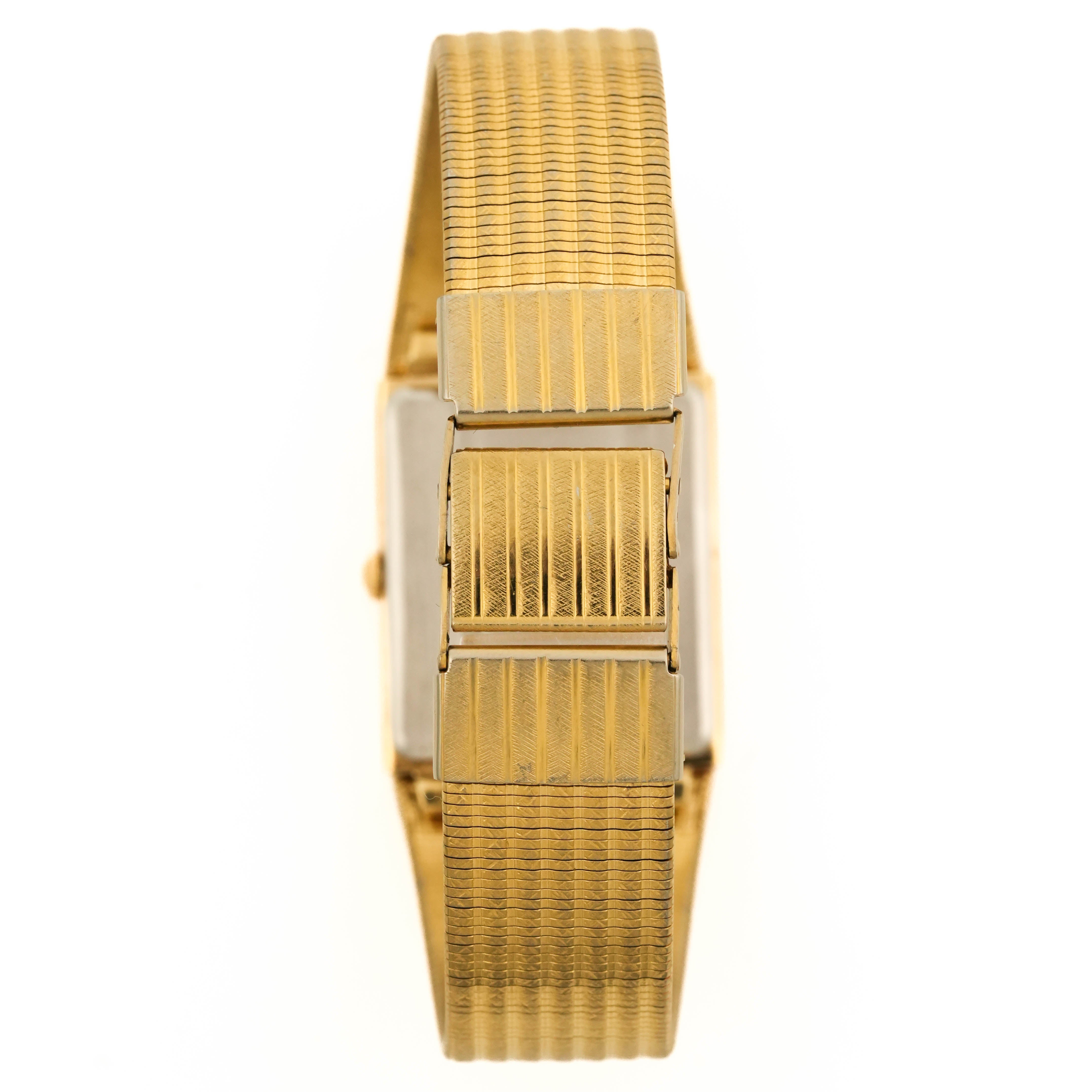 1987 Seiko 5P32-5239 Gold Tank Quartz Herringbone Champagne Dial