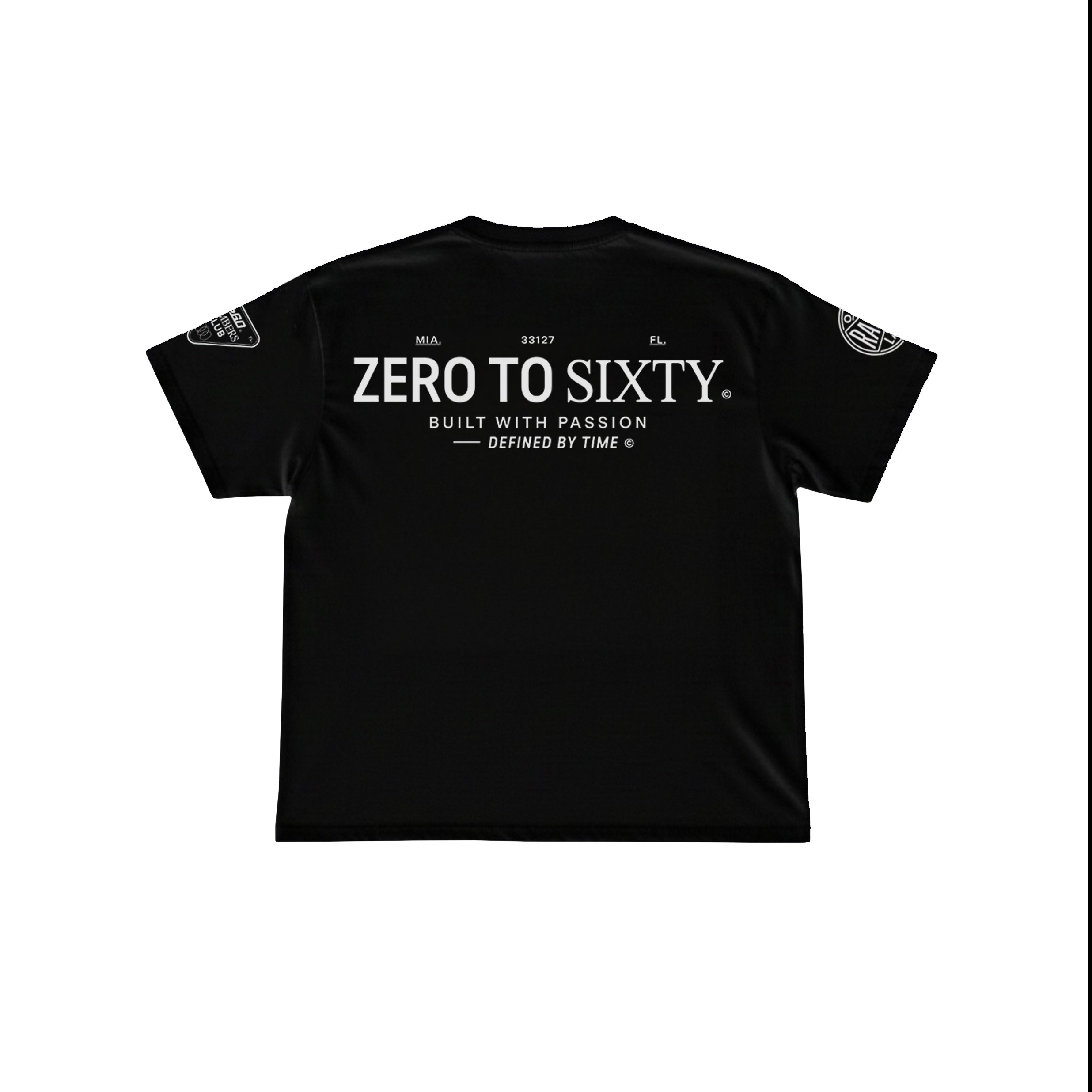 Zero To Sixty Signature Tee (Black / Daytona White)