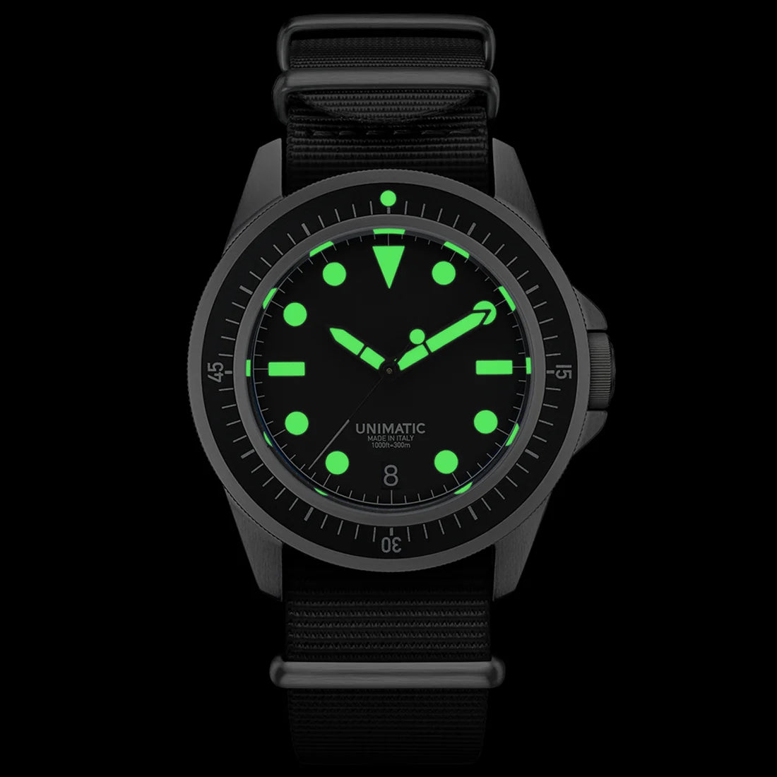 Unimatic U1-FD Diving Watch Kit – Limited Edition of 600 | Black Silver Diver Watch