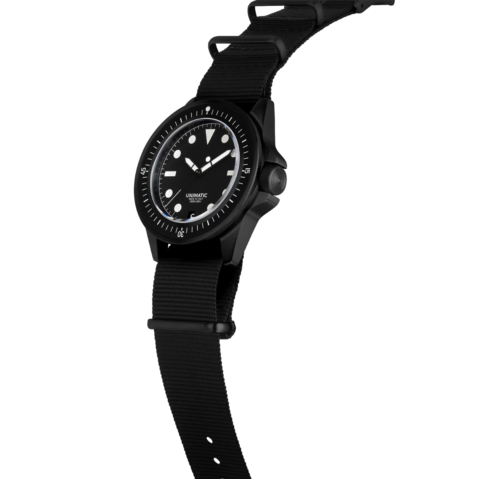 Unimatic U1-FDN Diving Watch Kit – Limited Edition of 300 | Black White DLC Watch