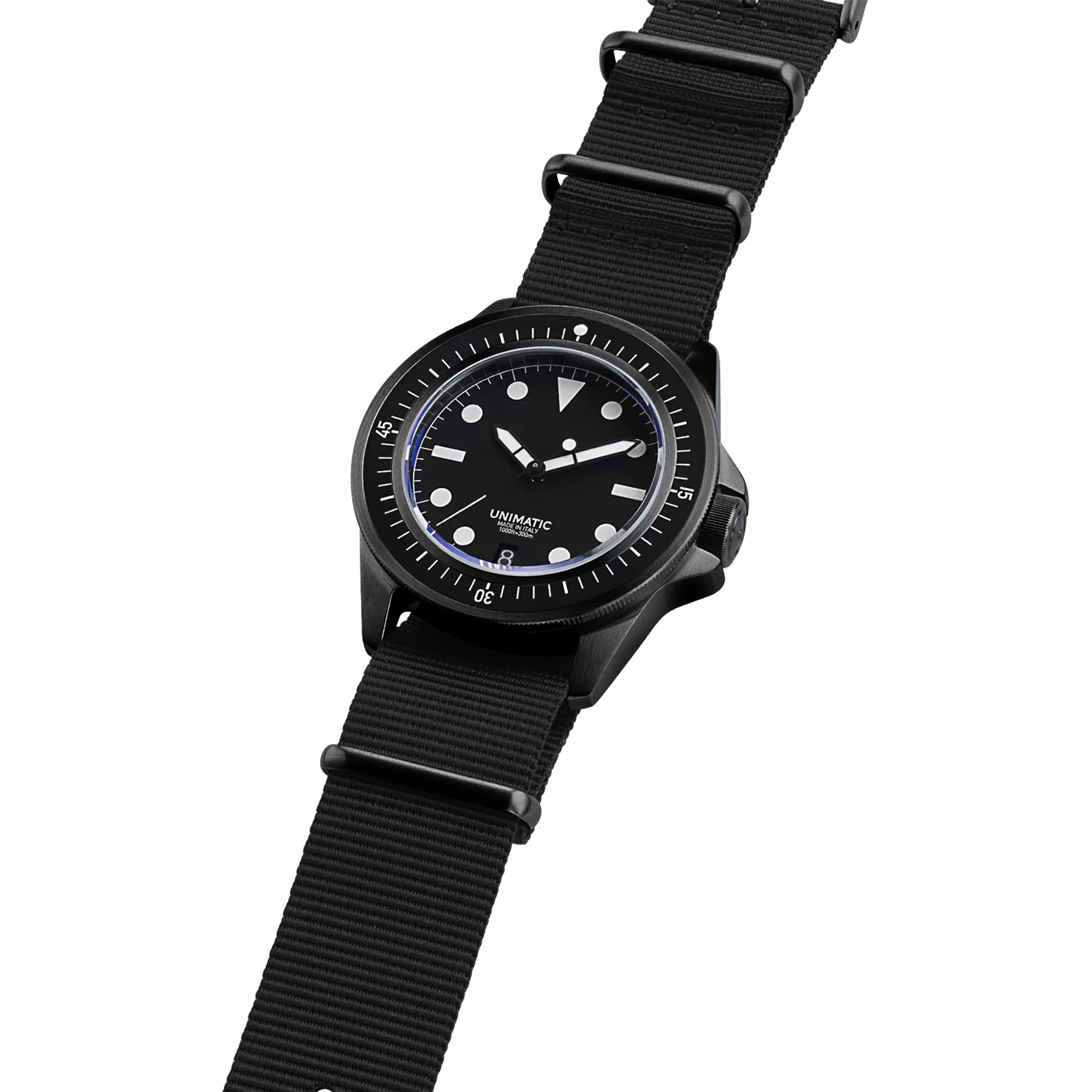 Unimatic U1-FDN Diving Watch Kit – Limited Edition of 300 | Black White DLC Watch