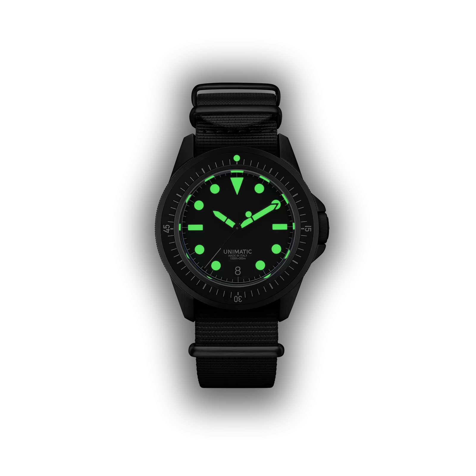 Unimatic U1-FDN Diving Watch Kit – Limited Edition of 300 | Black White DLC Watch