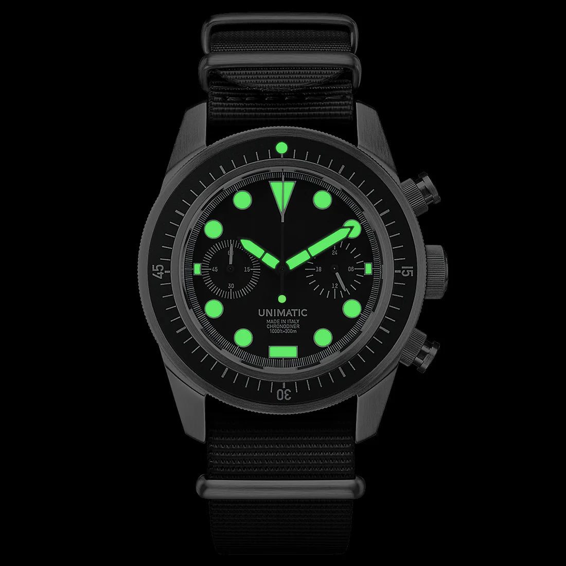 Unimatic U3F Watch Kit – Limited Edition of 600 | Black White Diver Watch