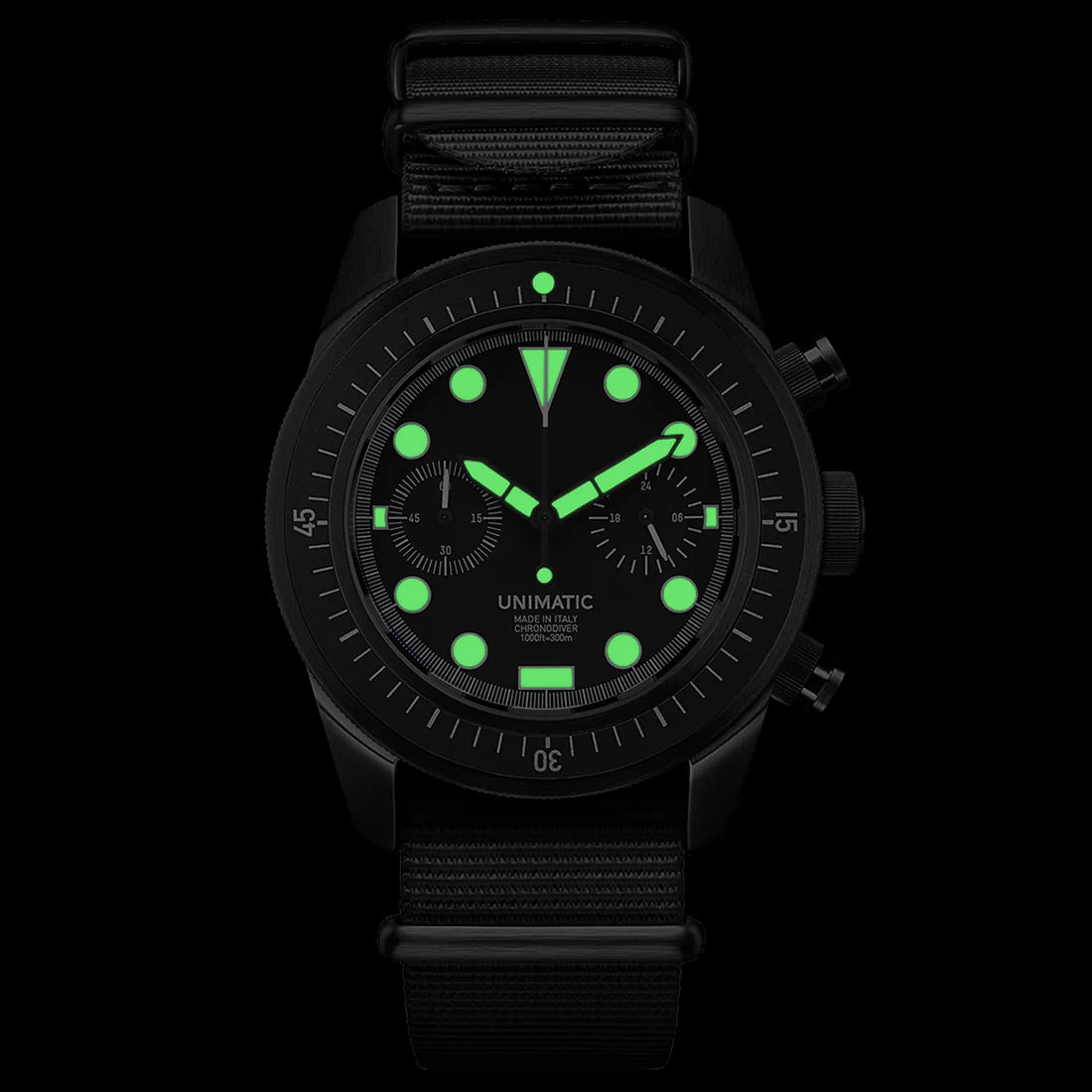 Unimatic U3FN Watch Kit – Limited Edition of 300 | Black White DLC Diver Watch