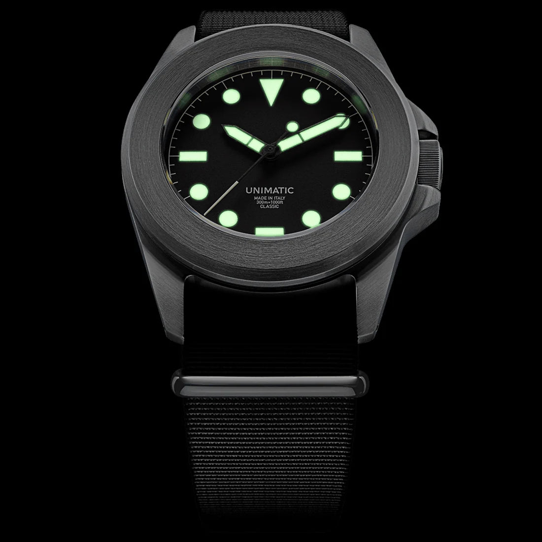 Unimatic U4 Military Watch Kit – Black Silver Olive | Limited Edition Field Watch
