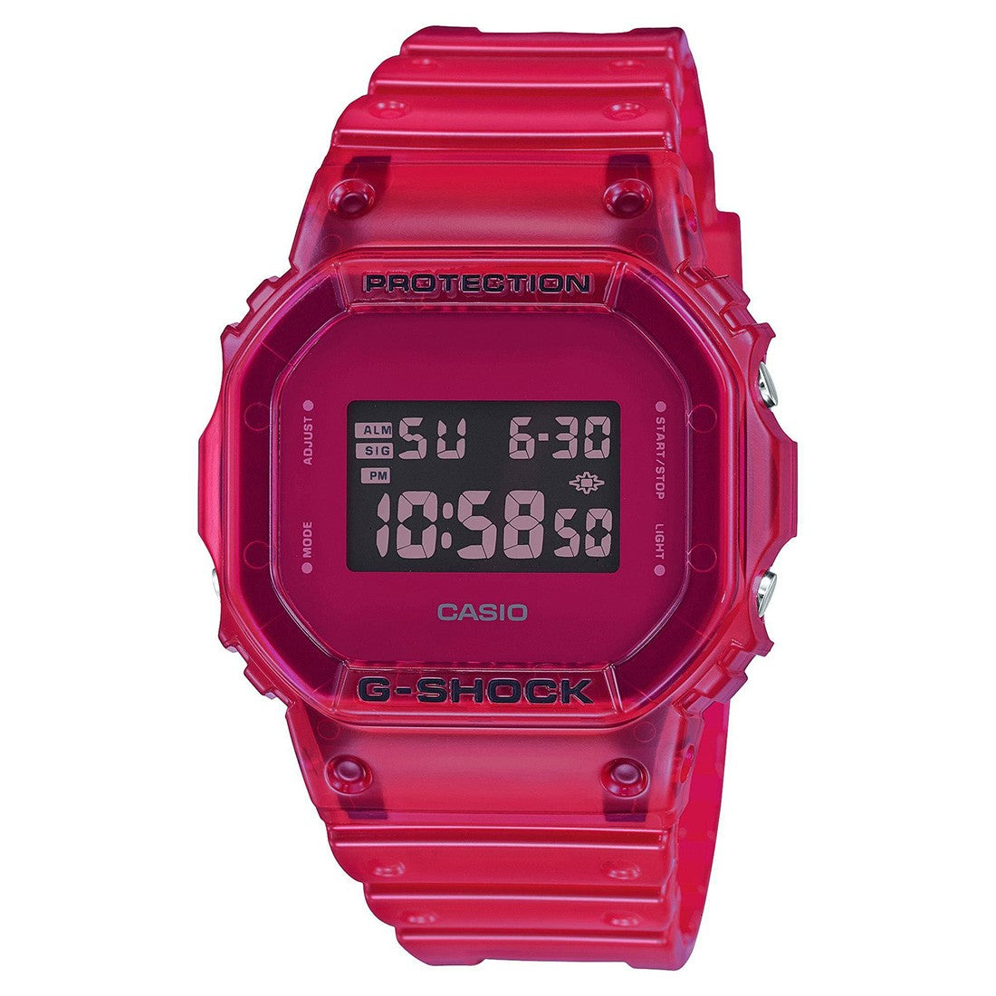 G-Shock DW5600SB-4 Watch – Red Digital Square Watch