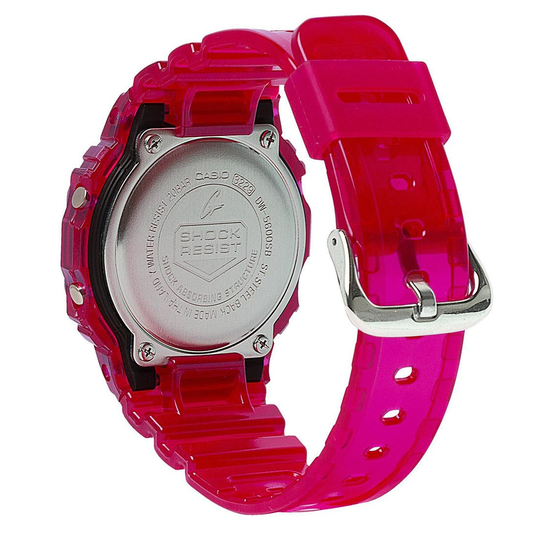 G-Shock DW5600SB-4 Watch – Red Digital Square Watch