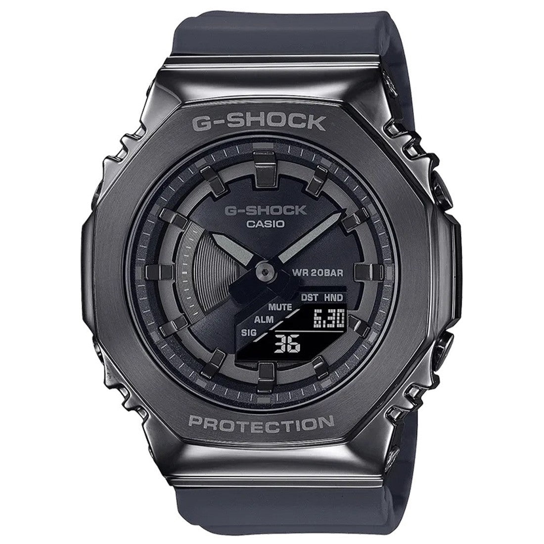 G-Shock GMS2100B-8A Watch – Black Silver Analog Digital Watch