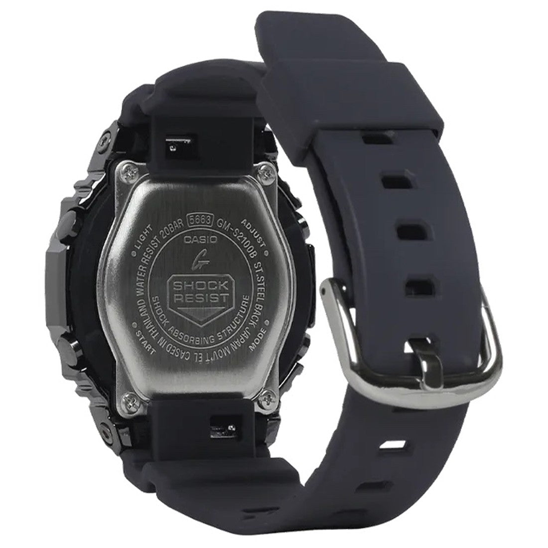 G-Shock GMS2100B-8A Watch – Black Silver Analog Digital Watch