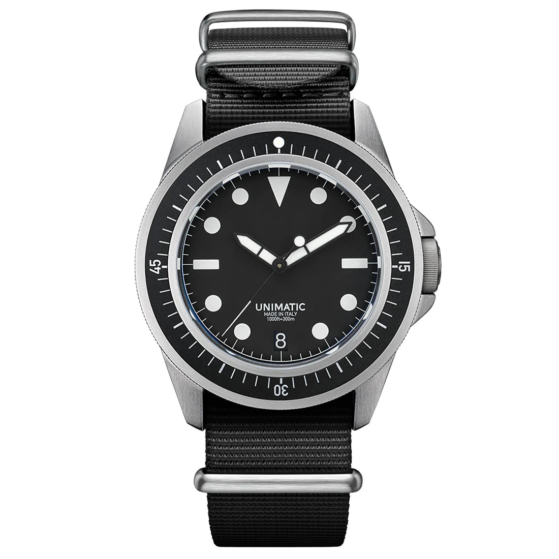Unimatic U1-FD Diving Watch Kit – Limited Edition of 600 | Black Silver Diver Watch