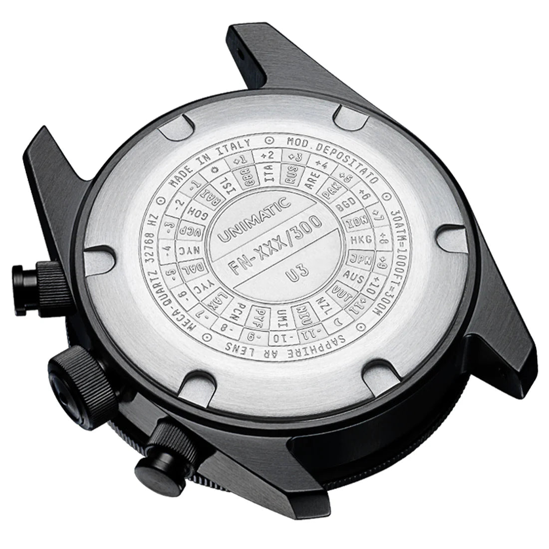 Unimatic U3FN Watch Kit – Limited Edition of 300 | Black White DLC Diver Watch
