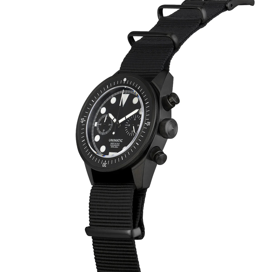 Unimatic U3FN Watch Kit – Limited Edition of 300 | Black White DLC Diver Watch