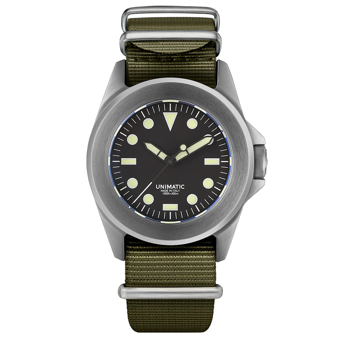 Unimatic U4 Military Watch Kit – Black Silver Olive | Limited Edition Field Watch