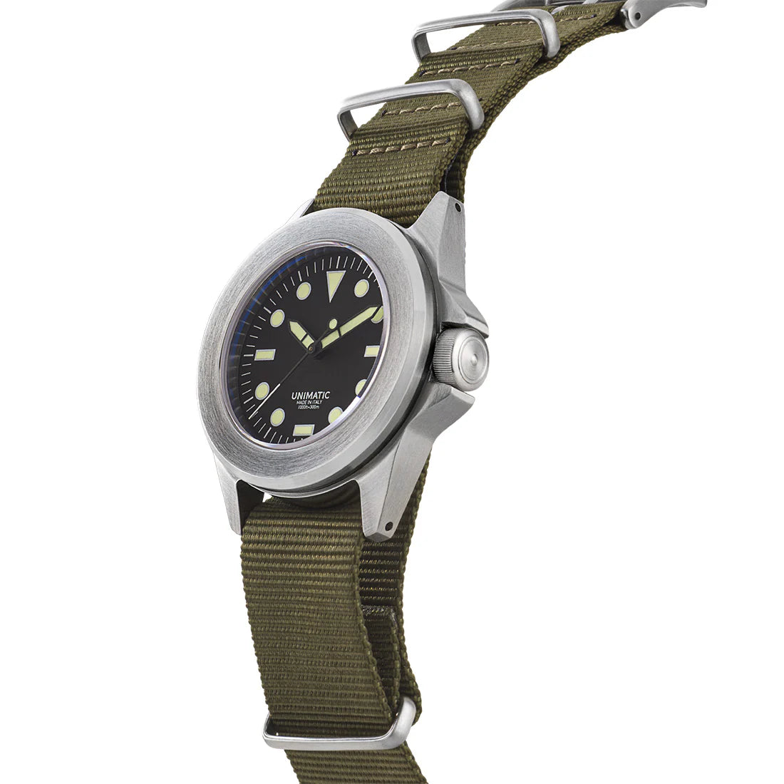 Unimatic U4 Military Watch Kit – Black Silver Olive | Limited Edition Field Watch